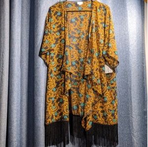 LuLaRoe Monroe Kimono with Fringe